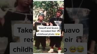 Takeoff And Quavo Recreated Their Childhood Photo 