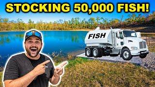 I Bought an ENTIRE TRUCK of Fish to STOCK the BACKYARD POND!!!