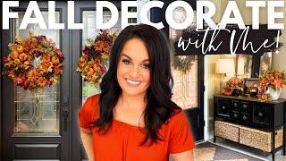 Fall Decorate with Me: Transforming the Front Entryway and Porch!