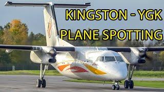 Kingston Regional Airport (YGK) in action! DH8A, E545 and Chinook and more!