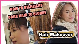 HOW TO HIGHLIGHT FROM BLACK TO BLONDE HIGHLIGHT