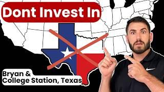 Before Investing in Bryan/College Station, Watch This!