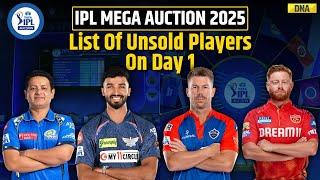 IPL Auction 2025: List Of Unsold Players From Day 1 Of The IPL Mega Auction 2025 | David Warner