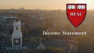 Income Statement - Harvard Financial Analysts Club Comp #5