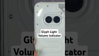 nothing phone 2a glyph light as volume indicator #tricks #nothing2a #android