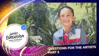 If I could only eat one type of food ... - Meet the Junior Eurovision stars