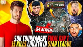 Final Of 50K Tournament | #1 Chicken 66 Alive All Content Creators Tourni | MK Gaming