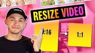 How to Resize Video for Any Social Media: TikTok, Instagram, YouTube, Facebook (Video Resizer)