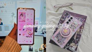 samsung galaxy a35 aesthetic unboxing | genshin & customization | a sort of cozy review