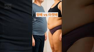 윗배 vs 아랫배, 뭐가 다를까? #윗배아랫배 #뱃살빼는법 #내장지방 #피하지방 #짬타이밍