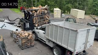 50 second tote flips with our Rotating Pallet Forks