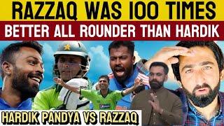 Hardik Pandya Vs Abdul Razzaq | Razzaq Was Better All Rounder Than Hardik Pandya - Hafeez