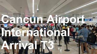 Cancun Airport International Arrival at Terminal 3 | E-Gates are here | Boarder E-Gate Lanes