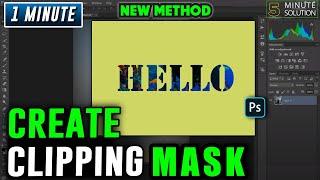 How to create clipping mask in photoshop 2024