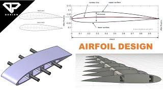 Importing Airfoil Coordinates to Solidworks for Modeling | Airfoil Design | Aerodynamics | DP DESIGN