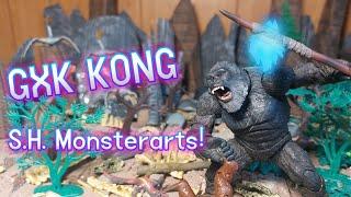 S.H. Monsterarts Kong 2024 from Godzilla X Kong: The New Empire! Bandai figure review