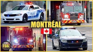[Montréal] Police Cars, Fire Trucks, & Ambulances Responding!
