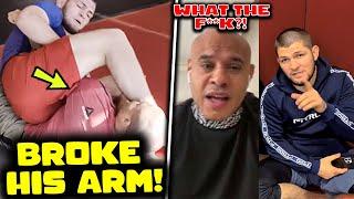 Khabib GOES CRAZY on Ali Abdelaziz in Training, Almost BREAKS HIS ARM, Reactions...