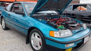 SUPER CLEAN AWARD WINNING 1991 HONDA Civic CRX SI #ilovethe90s #vtech