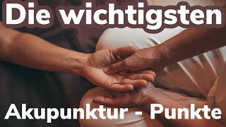 Die 4 WICHTIGSTEN Akupunkturpunkte (für die 5 Übungen des Wudang Qi Gong)