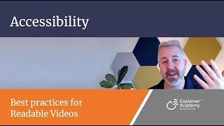 Accessible Design Basics for Animated Videos