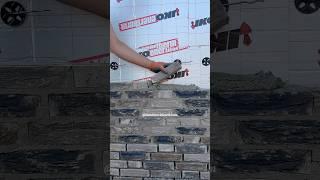 Bricklaying GREY bricks #asmr #masonry #brick