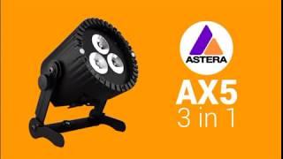 Astera AX5 RGBAW LED faro IP65 a batteria CRMX allarme antifurto