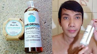 Clen Organic Hair Grower Liquid & Bar Shampoo Review / Before & After