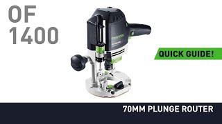 OF 1400 70mm Plunge Router