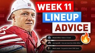 Fantasy Football Week 11 Lineup Advice | NFL Inactives, Injuries & Start/Sit Decisions (2024)