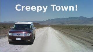 Strange Creepy Town Near Area 51 - Semi Abandoned Town in Nevada Desert - The REAL Loneliest Road!