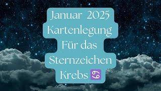 Sternzeichen Krebs ️ - Januar 2025 - Vom lockeren Abenteuer, in eine Beziehung ?! ️