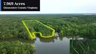 7.97 Acres for Sale in Gloucester County Virginia!