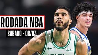 TATUM encerra sequência dos LAKERS; GUI SANTOS tem noite incrível nos WARRIORS - Rodada NBA 08/03