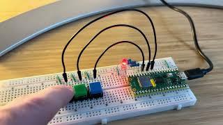 RGB buttons controlling an RGB LED