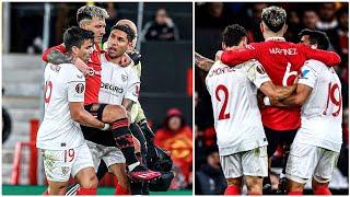 Lisandro Martinez was helped by Argentina teammates after injury in Manchester Utd vs Sevilla