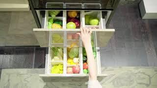 OPPEIN Kitchen Storage Idea：Vegetables and Fruits Storage Box