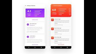 Review and Rating Screen – Android XML layout