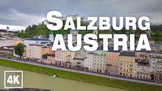 Salzburg Old City Kapuzinerberg and Mirabell Gardens ASMR - Austria • Virtual Walking Tour in 4K