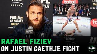 Rafael Fiziev on Justin Gaethje: “It’s very hard to come back from a knockout like his”