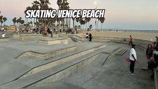 Skating Venice skate park for the first time