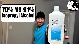 What's the Difference Between 70% and 91% Isopropyl Alcohol?