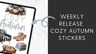 ⭐️ New Release COZY AUTUMN STICKERS & Essential Widgets Goodnotes PNG Samsung Notes Digital Planning