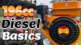 196cc Chinese Diesel Basics- Output Shaft, Starting, Tips, Troubleshooting