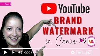 Create a YouTube Branding Watermark for your Channel - CURVED TEXT!