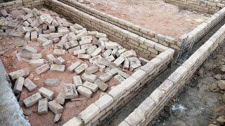 Plinth Beam Shuttering From Bricks