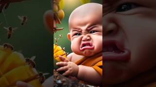 So Cute Monk || Funny Video #funny_video #cute #cute_baby #shorts_feed #trending_shorts #cartoon