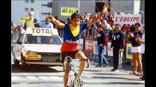 Tour de Francia 1984 Etapa 17 Grenoble-L'Alpe d'Huez, Victoria de Lucho Herrera. Fignon lider.