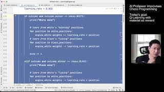 Actual Reinforcement Learning | AI Professor Improvises Chess Programming #12
