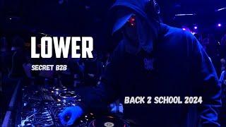 LOWER SECRET B2B - BACK 2 SCHOOL 2024 by ALPHA SQUADRON | @ LE BELMONT MONTREAL [4K]